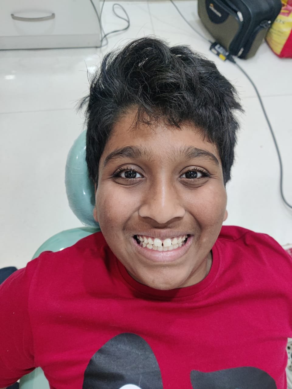 Young Boy — Happy After Visit at Sri Ramachandra Dental Hospital