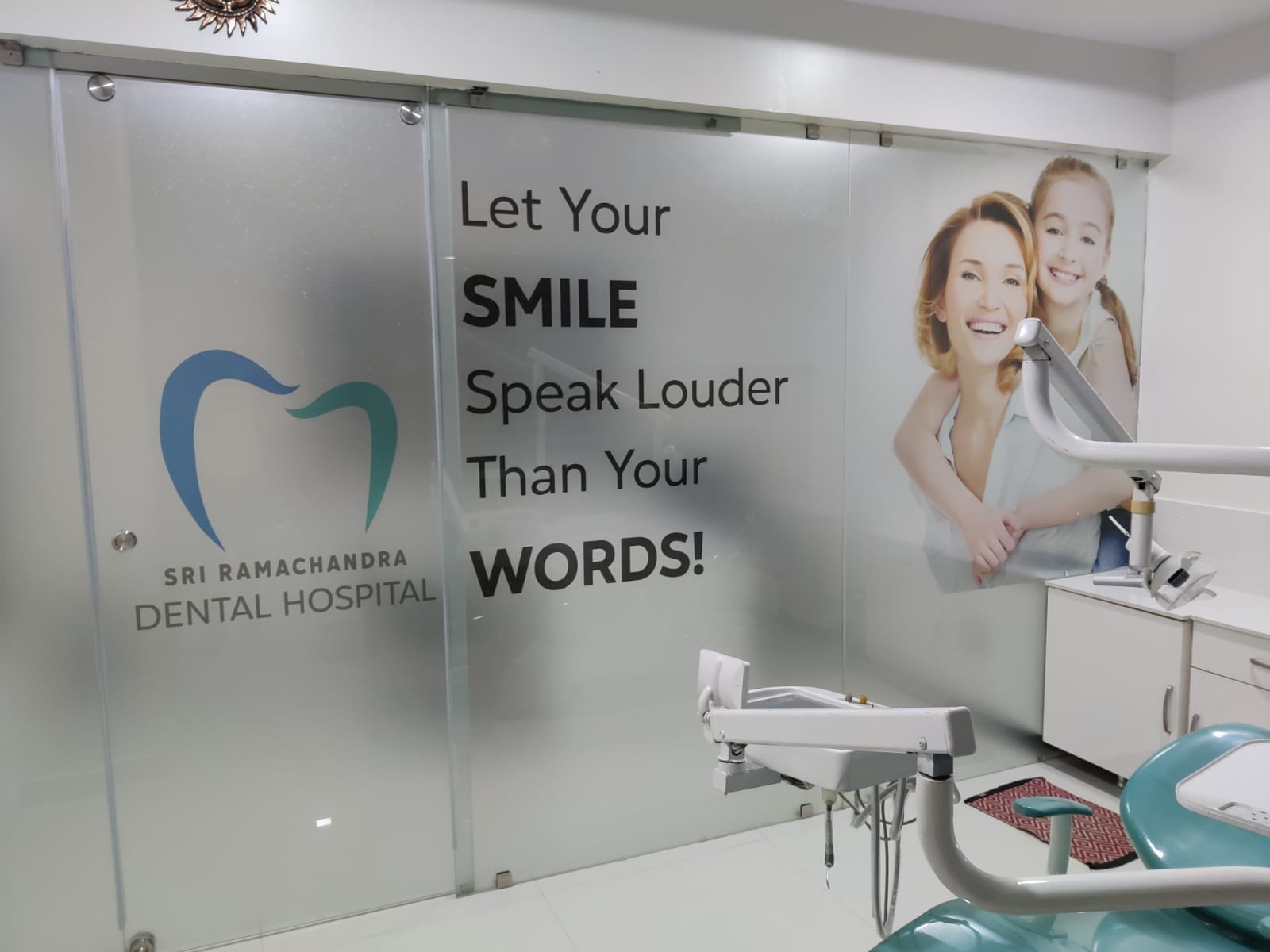 Treatment area at Sri Ramachandra Dental Hospital